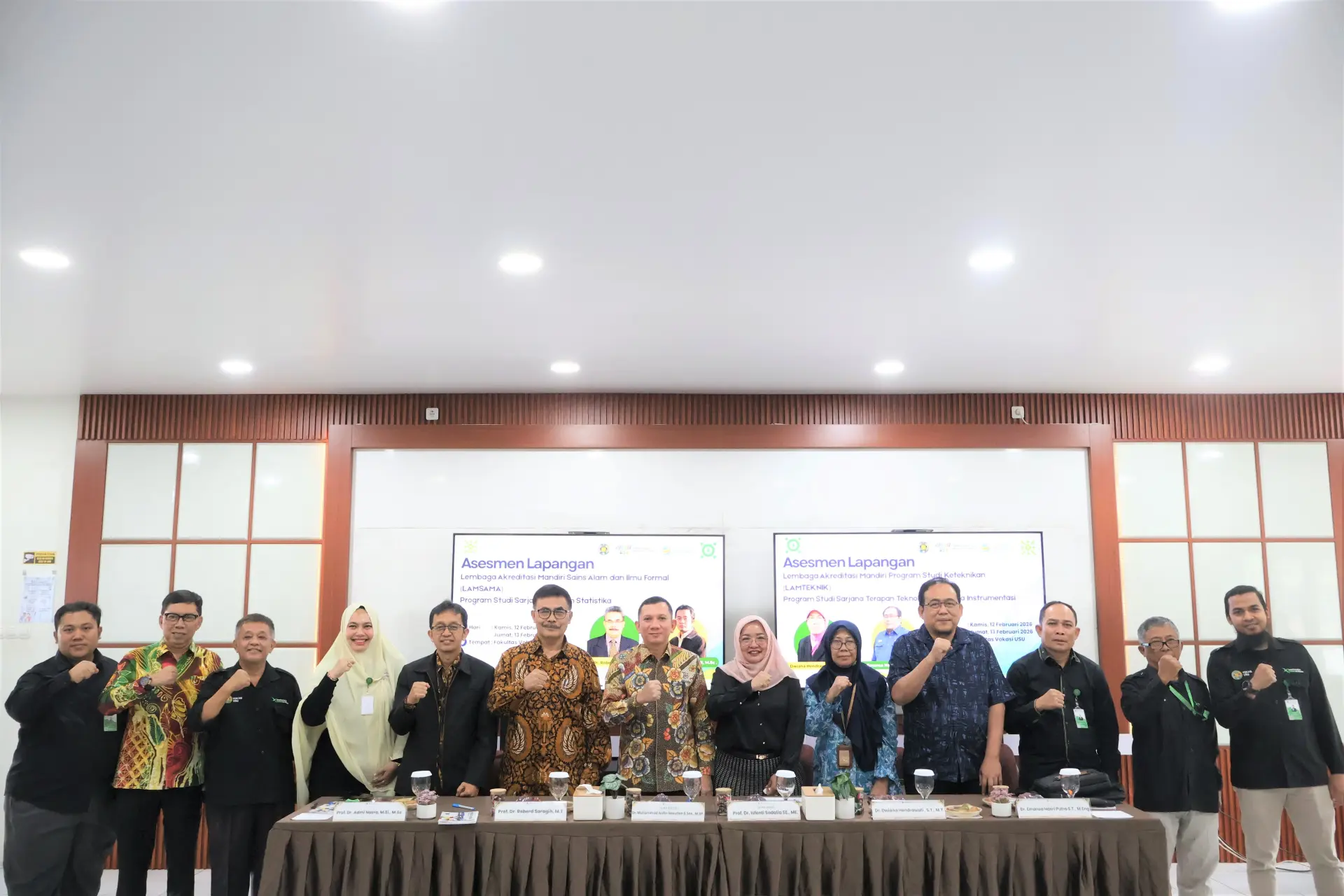 Pelaksanaan Asesmen Lapangan Akreditasi Program Studi D4 Statistika dan Program Studi D4 Teknologi Rekayasa Instrumentasi Fakultas Vokasi Universitas Sumatera Utara